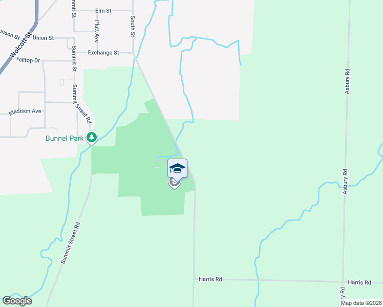 map of restaurants, bars, coffee shops, grocery stores, and more near 9303 South Street Road in Le Roy
