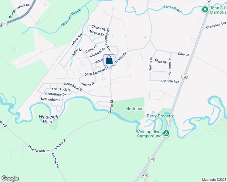 map of restaurants, bars, coffee shops, grocery stores, and more near 97 Linden Street in Exeter