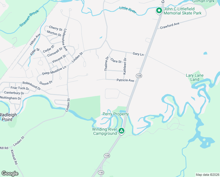 map of restaurants, bars, coffee shops, grocery stores, and more near 9 River Bend Circle in Exeter