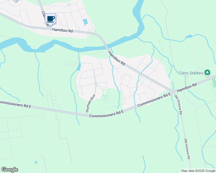 map of restaurants, bars, coffee shops, grocery stores, and more near 2621 Holbrook Drive in London