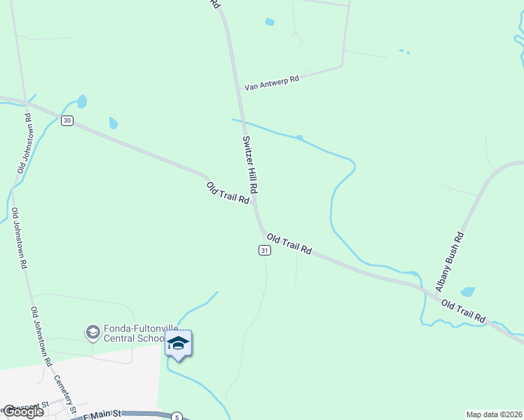 map of restaurants, bars, coffee shops, grocery stores, and more near 258 Switzer Hill Road in Fonda