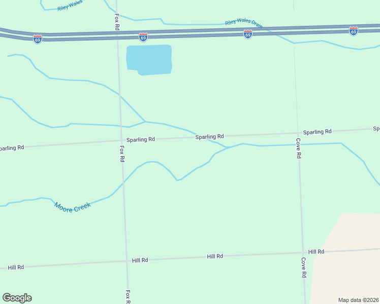 map of restaurants, bars, coffee shops, grocery stores, and more near 9875 Sparling Road in Goodells
