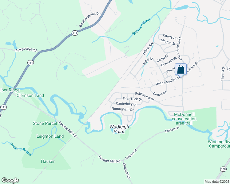 map of restaurants, bars, coffee shops, grocery stores, and more near 136A Robin Hood Lane in Exeter