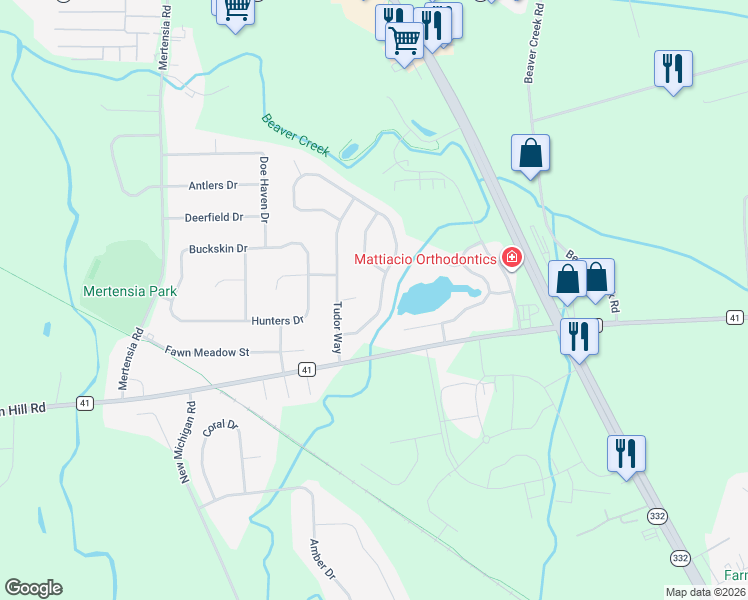 map of restaurants, bars, coffee shops, grocery stores, and more near 6089 Stuart Circle in Farmington