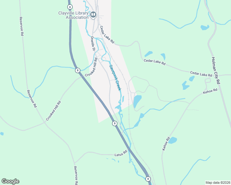 map of restaurants, bars, coffee shops, grocery stores, and more near 2 Wire Mill Place in Clayville