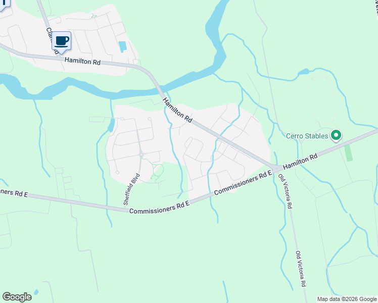 map of restaurants, bars, coffee shops, grocery stores, and more near 2356 Constance Avenue in London