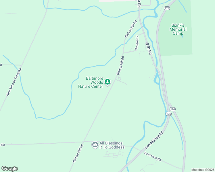map of restaurants, bars, coffee shops, grocery stores, and more near 4007 Bishop Hill Road in Marcellus