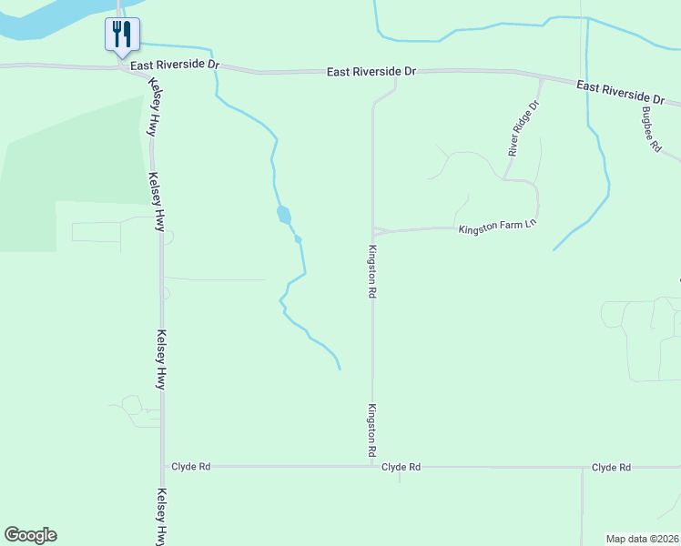 map of restaurants, bars, coffee shops, grocery stores, and more near 1432-1998 Kingston Road in Ionia