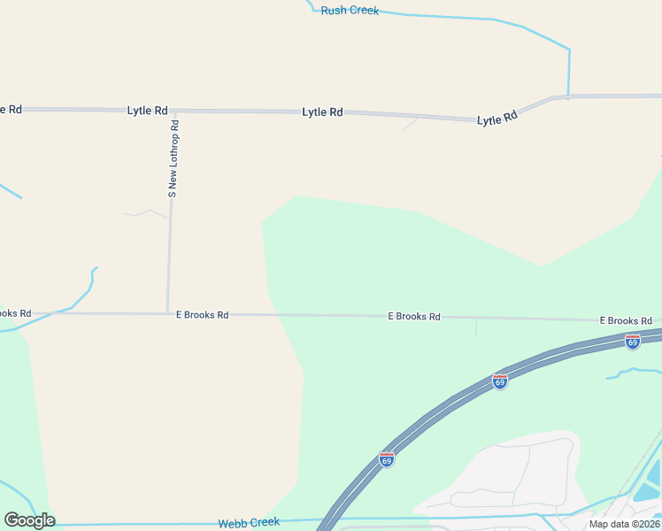 map of restaurants, bars, coffee shops, grocery stores, and more near 9501-10999 Brooks Road in Lennon