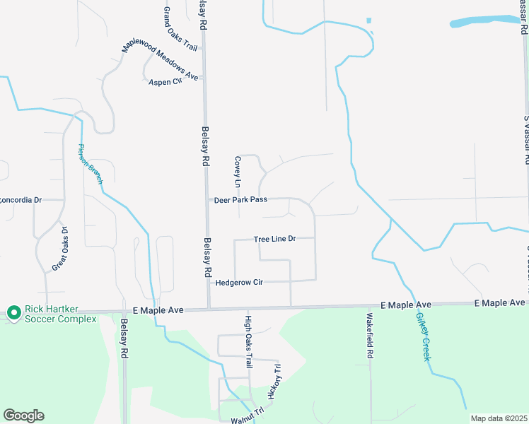map of restaurants, bars, coffee shops, grocery stores, and more near 6072 Deer Park Pass in Grand Blanc