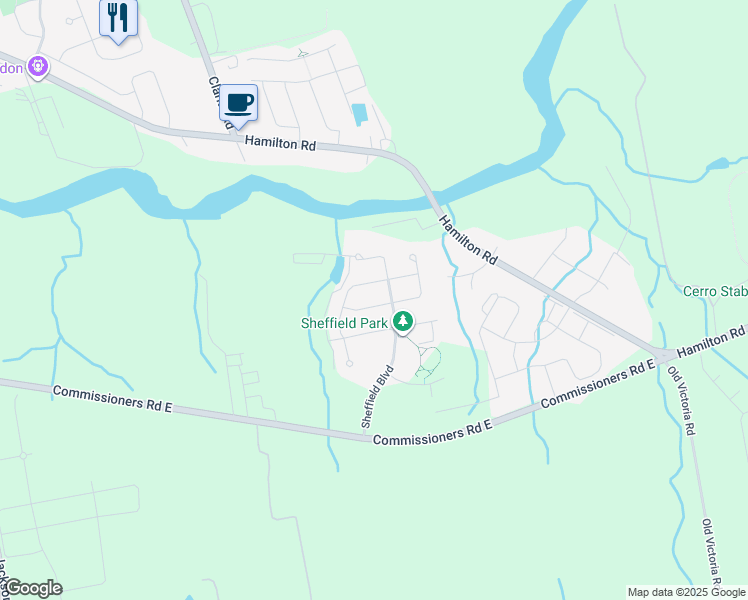 map of restaurants, bars, coffee shops, grocery stores, and more near 2465 Leeds Cross in London