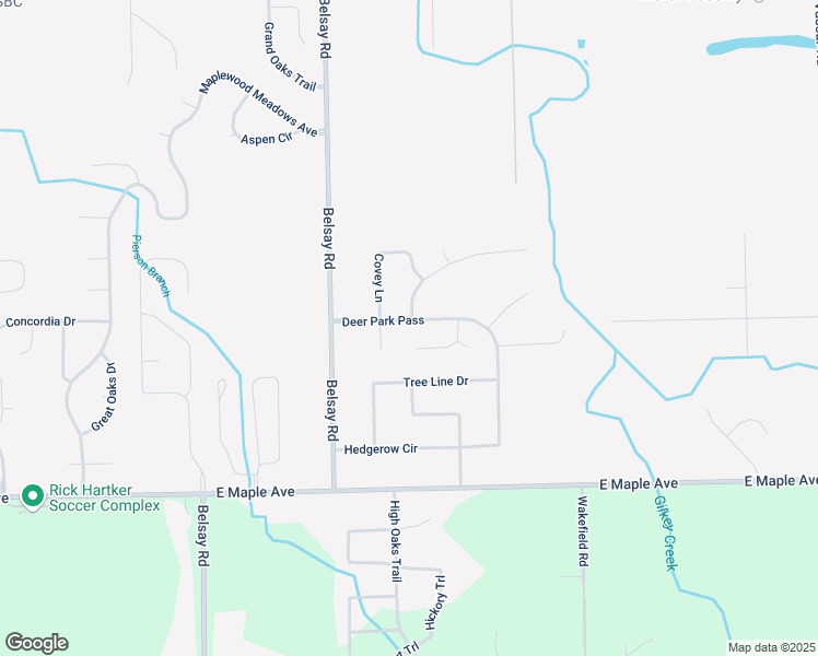 map of restaurants, bars, coffee shops, grocery stores, and more near 6072 Deer Park Pass in Grand Blanc