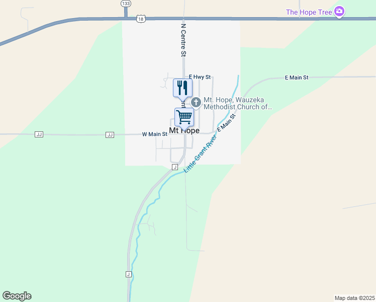 map of restaurants, bars, coffee shops, grocery stores, and more near 127 East 4th Street in Mount Hope