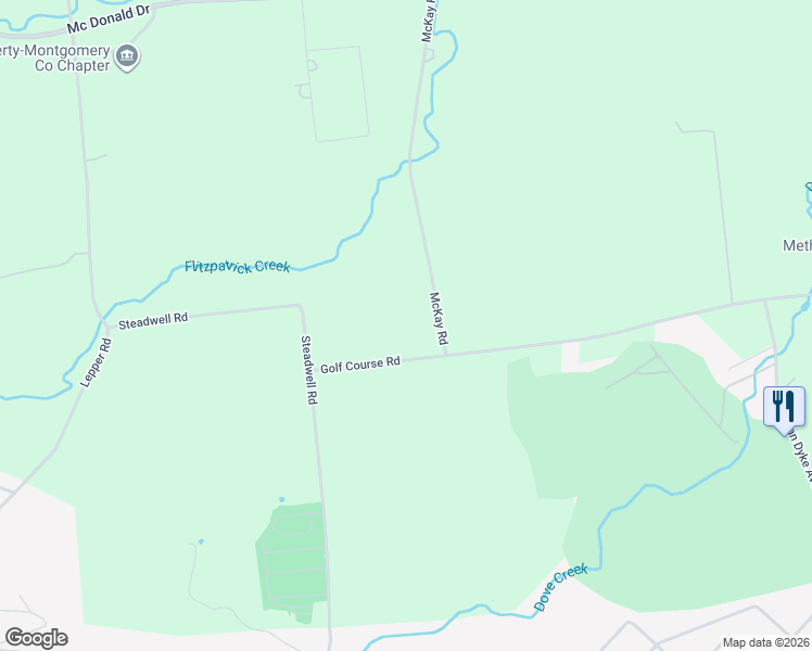 map of restaurants, bars, coffee shops, grocery stores, and more near 730 Mc Kay Road in Amsterdam