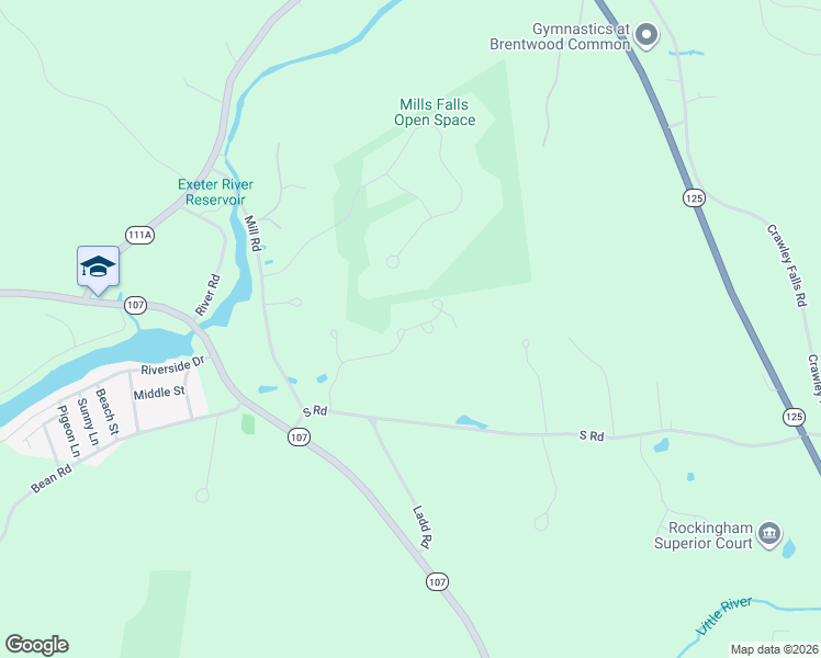 map of restaurants, bars, coffee shops, grocery stores, and more near 27 Mill Pond Road in Brentwood