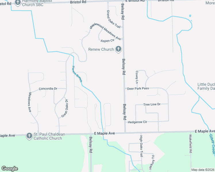 map of restaurants, bars, coffee shops, grocery stores, and more near 4336 Belsay Road in Burton