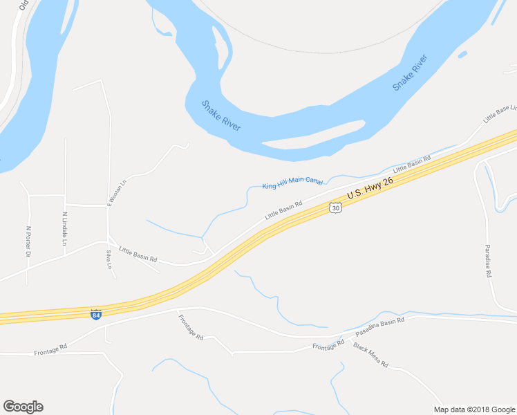 map of restaurants, bars, coffee shops, grocery stores, and more near 2956 Little Basin Road in King Hill