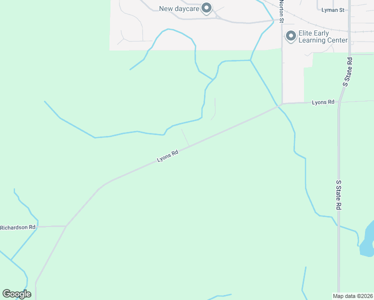 map of restaurants, bars, coffee shops, grocery stores, and more near 2415 Lyons Road in Owosso