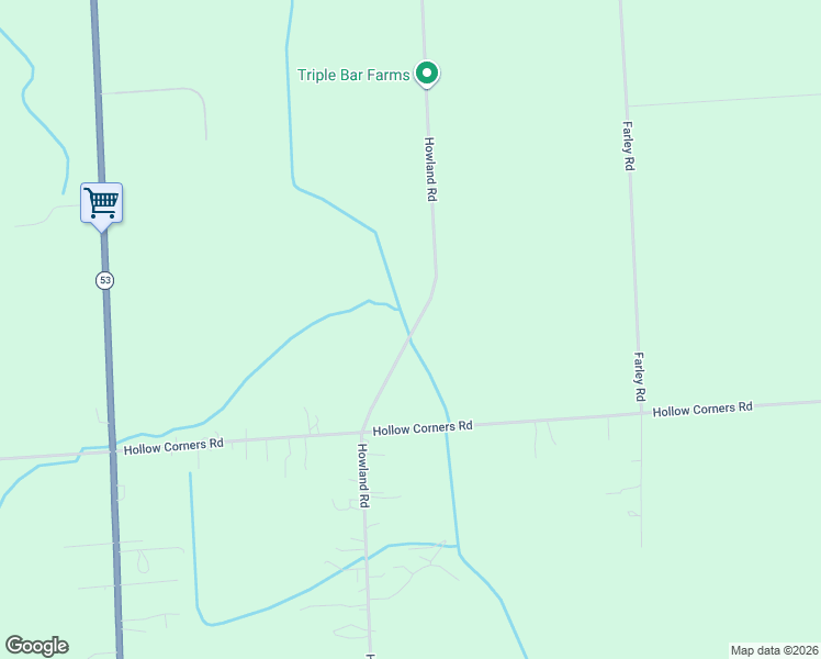 map of restaurants, bars, coffee shops, grocery stores, and more near 3401-3499 Howland Rd in Almont