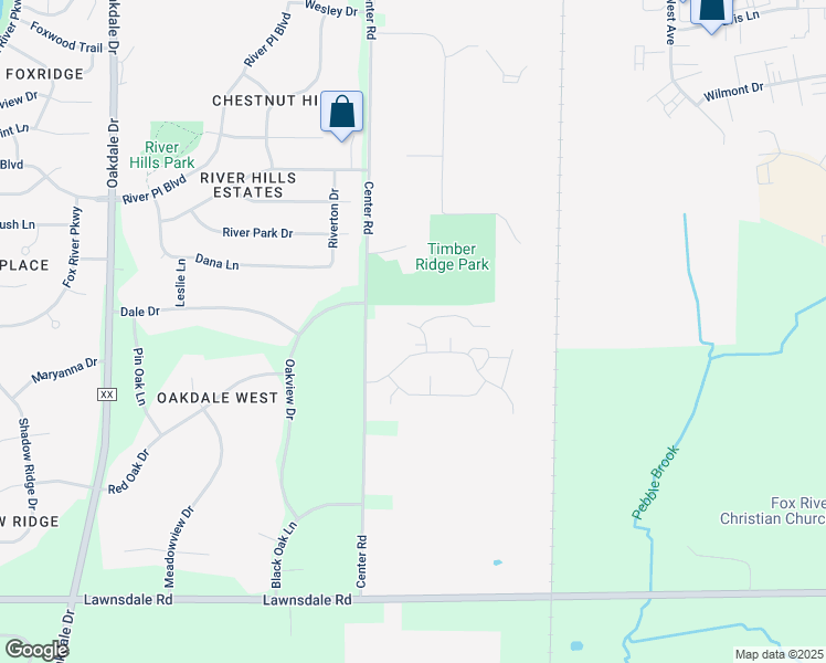 map of restaurants, bars, coffee shops, grocery stores, and more near 2502 Elise Drive in Waukesha