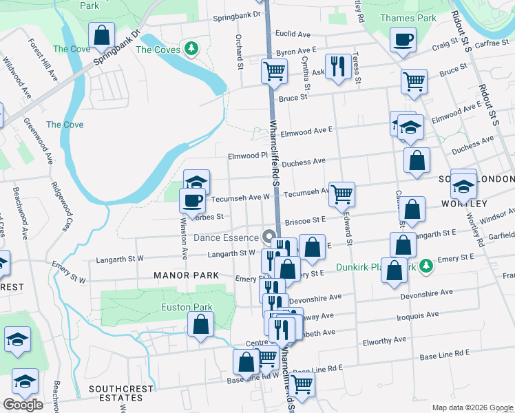 map of restaurants, bars, coffee shops, grocery stores, and more near 3 Holborn Avenue in London