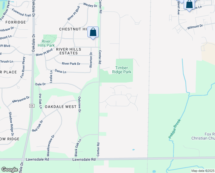 map of restaurants, bars, coffee shops, grocery stores, and more near 2502 Elise Drive in Waukesha