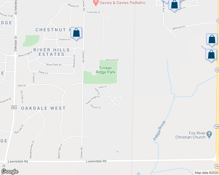 map of restaurants, bars, coffee shops, grocery stores, and more near 820 Elise Court in Waukesha