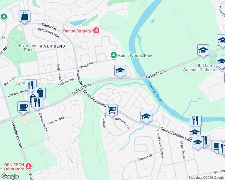 map of restaurants, bars, coffee shops, grocery stores, and more near 14 Cadeau Terrace in London