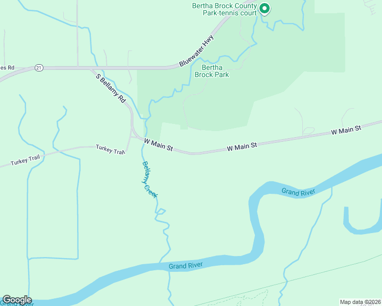 map of restaurants, bars, coffee shops, grocery stores, and more near 2470 West Main Street in Ionia