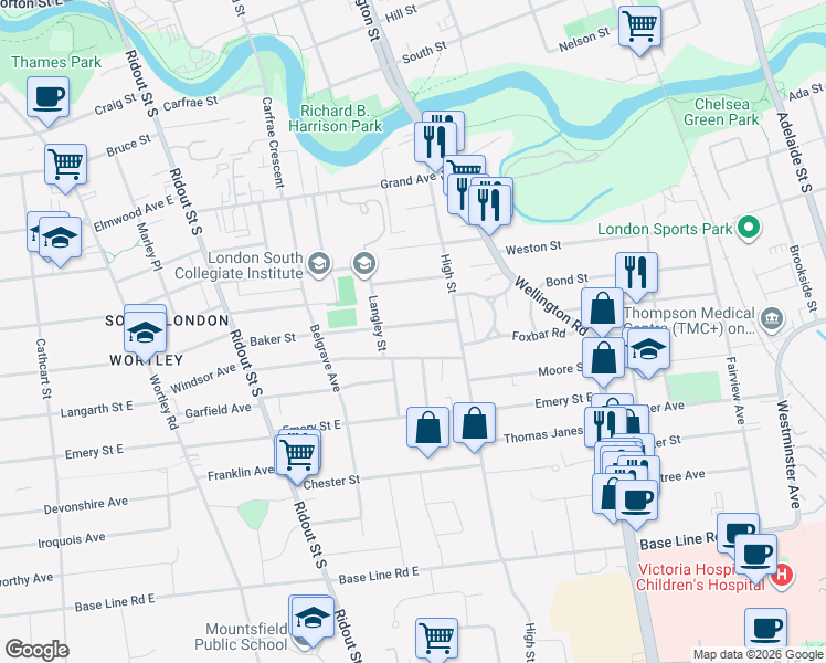 495 Baker Street, London ON Walk Score
