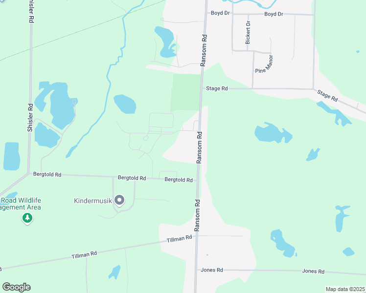 map of restaurants, bars, coffee shops, grocery stores, and more near 4520 Ransom Road in Clarence