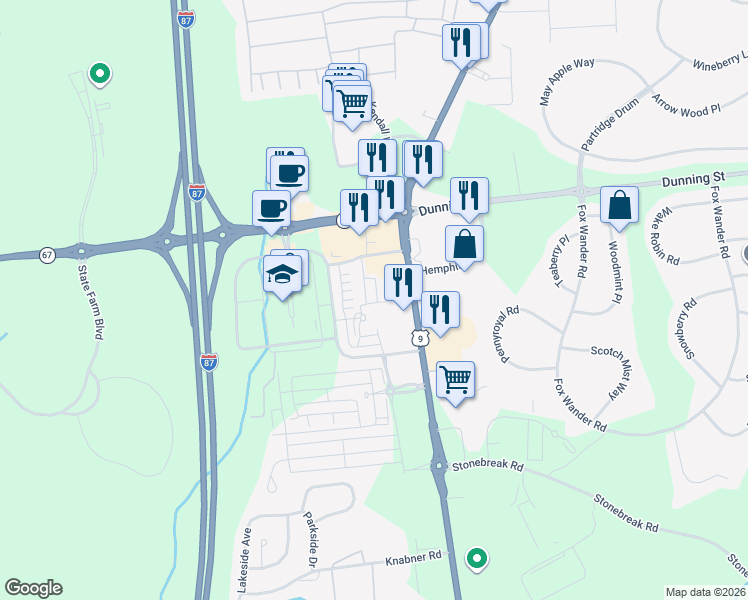map of restaurants, bars, coffee shops, grocery stores, and more near 2458 U.S. 9 in Mechanicville