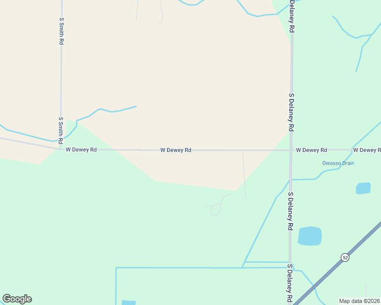 map of restaurants, bars, coffee shops, grocery stores, and more near 2423 West Dewey Road in Owosso