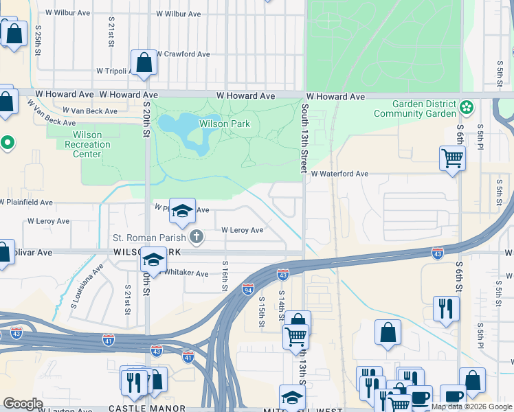 map of restaurants, bars, coffee shops, grocery stores, and more near 4171 Sonata Circle in Milwaukee