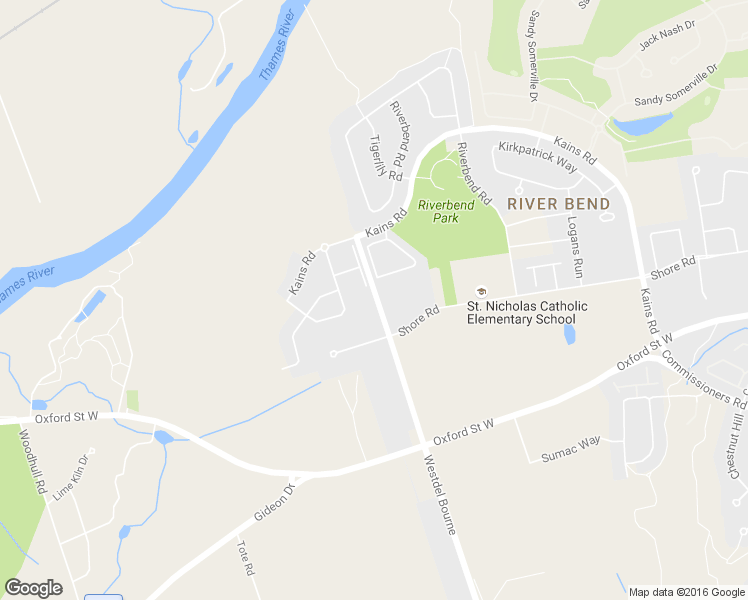 map of restaurants, bars, coffee shops, grocery stores, and more near 977 Westdel Bourne in London