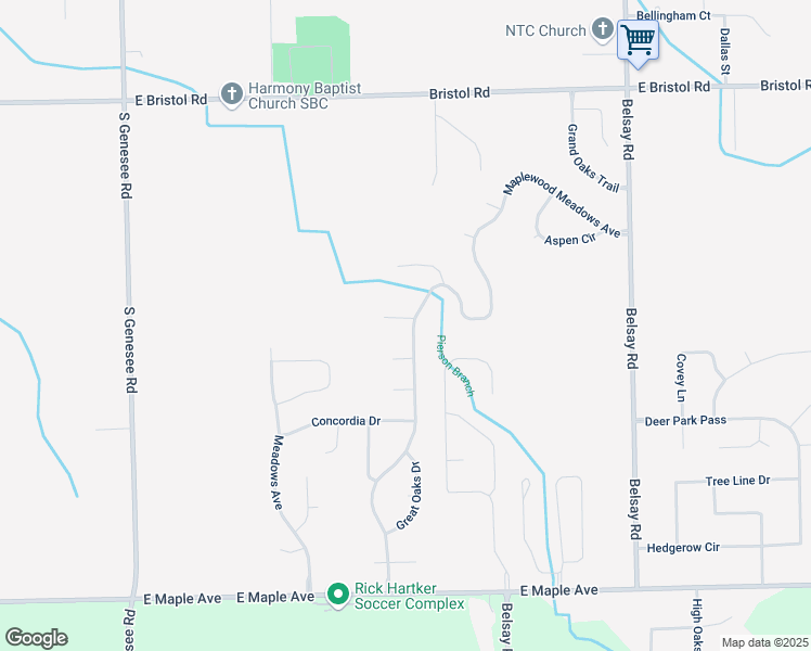 map of restaurants, bars, coffee shops, grocery stores, and more near 5286 Willow Grove Drive in Grand Blanc