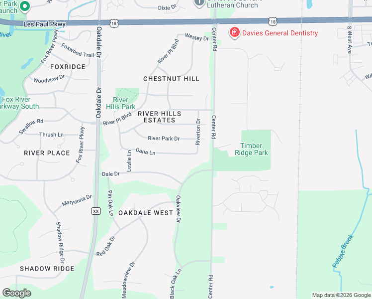 map of restaurants, bars, coffee shops, grocery stores, and more near 922 Dana Lane in Waukesha