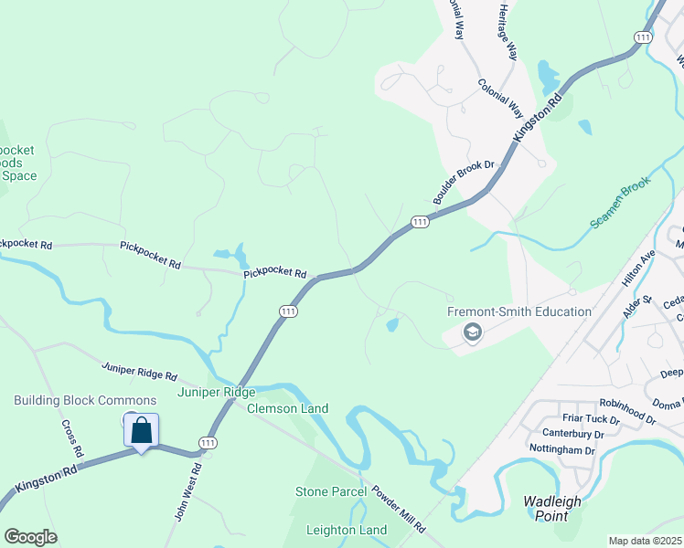 map of restaurants, bars, coffee shops, grocery stores, and more near 76 Kingston Road in Exeter