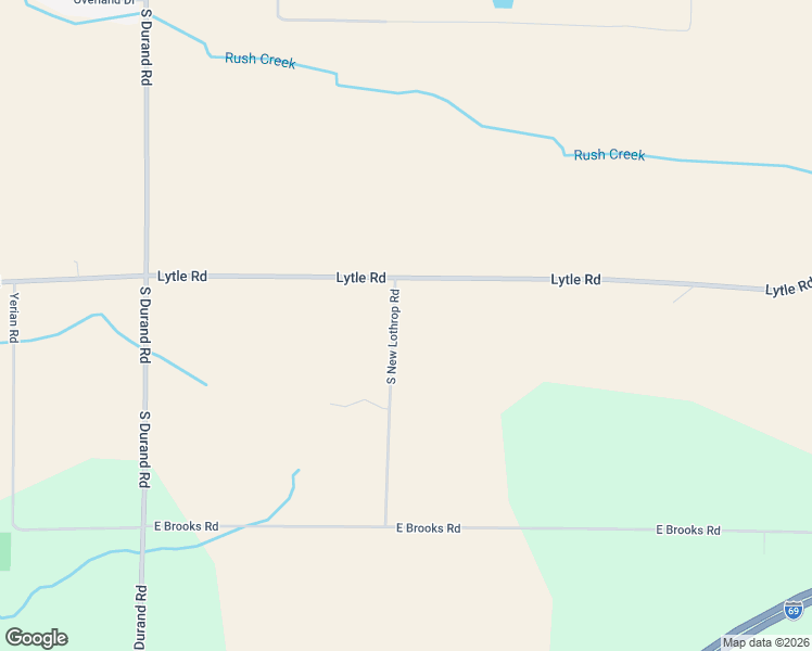 map of restaurants, bars, coffee shops, grocery stores, and more near 2001-2999 South New Lothrop Road in Lennon