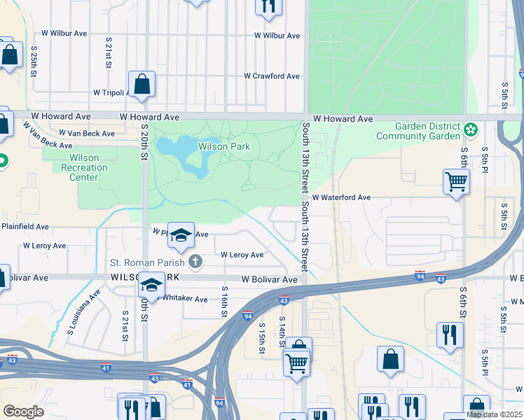 map of restaurants, bars, coffee shops, grocery stores, and more near 4171 Sonata Circle in Milwaukee