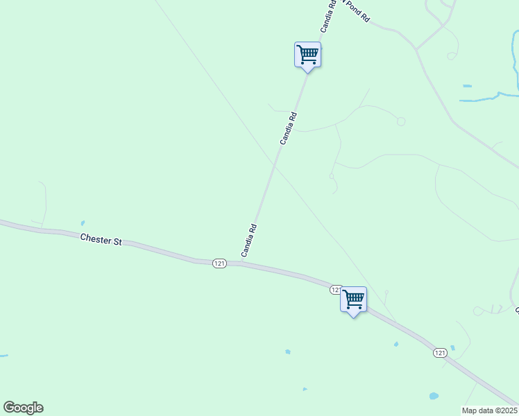 map of restaurants, bars, coffee shops, grocery stores, and more near 42 Candia Rd in Chester