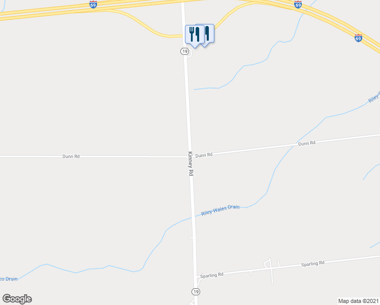map of restaurants, bars, coffee shops, grocery stores, and more near 2502 Kinney Road in Memphis
