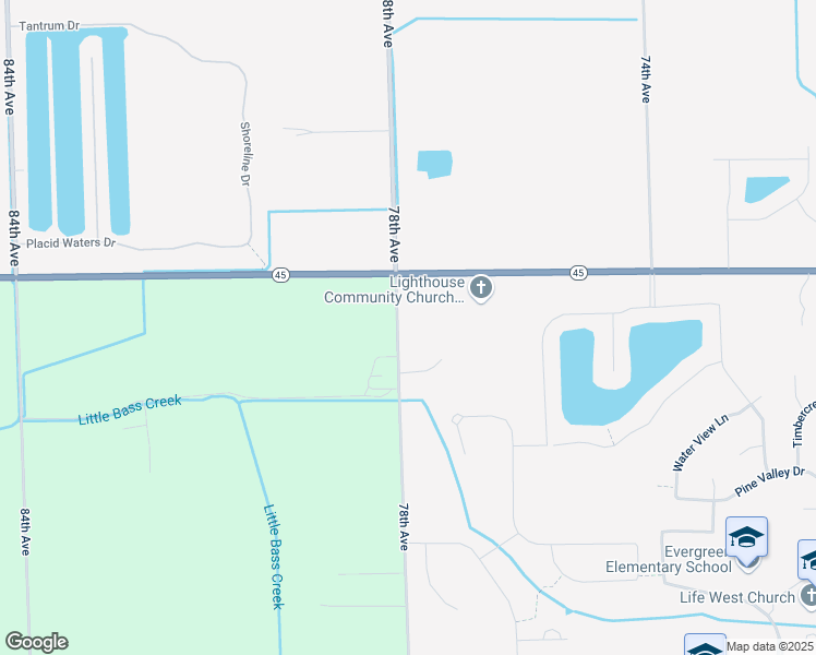 map of restaurants, bars, coffee shops, grocery stores, and more near 11120 78th Avenue in Allendale Charter Township