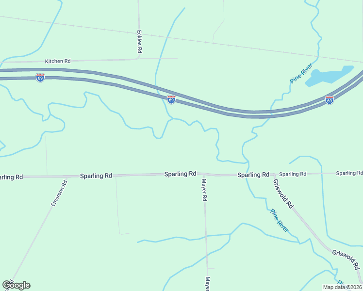 map of restaurants, bars, coffee shops, grocery stores, and more near 7552 Sparling Road in Goodells