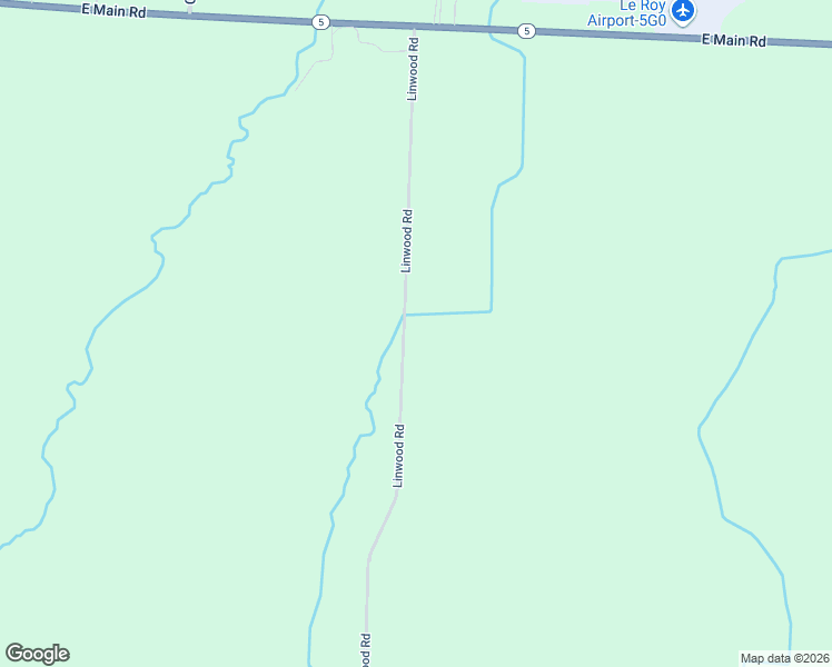 map of restaurants, bars, coffee shops, grocery stores, and more near 9103 Linwood Road in Le Roy