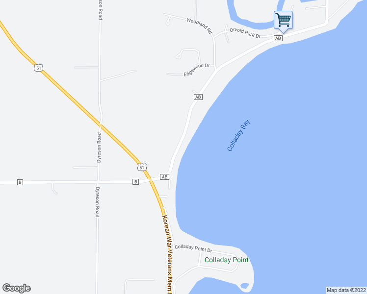 map of restaurants, bars, coffee shops, grocery stores, and more near 2284 County Highway AB in McFarland