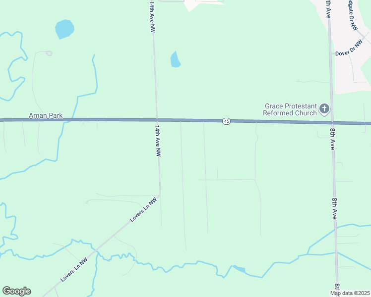 map of restaurants, bars, coffee shops, grocery stores, and more near 11035 12th Avenue Northwest in Grand Rapids