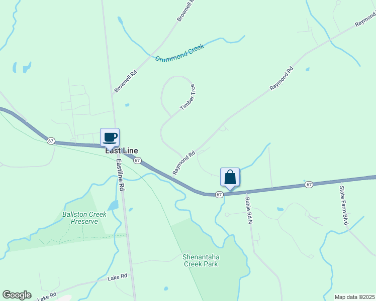 map of restaurants, bars, coffee shops, grocery stores, and more near 1007 Raymond Road in Ballston Spa