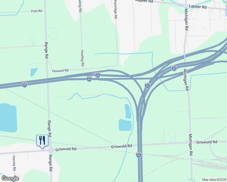 map of restaurants, bars, coffee shops, grocery stores, and more near 4292 Wall Road in Port Huron
