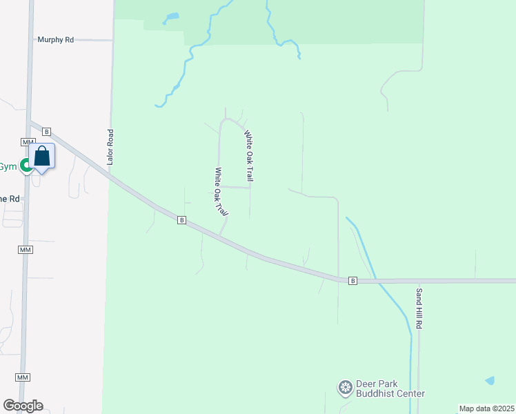 map of restaurants, bars, coffee shops, grocery stores, and more near 2411 White Oak Trail in Oregon